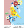 Количество цветов и сложность Канарейка на цветах Раскраска картина по номерам на холсте A475