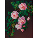 Розовые розы Набор для вышивания бисером GALLA COLLECTION