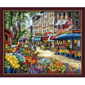 Цветочный рынок Раскраска по номерам акриловыми красками на холсте Hobbart