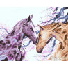  Лошади в ветвях Раскраска картина по номерам на холсте ZX 22198