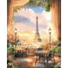  Панорама Парижа Раскраска картина по номерам на холсте ZX 22148