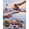  Завтрак на берегу Раскраска картина по номерам на холсте ZX 22195