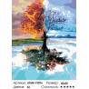 Сложность и количество цветов Дерево и времена года Раскраска картина по номерам на холсте KTMK-FT07n