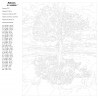 Контрольный лист Дерево и времена года Раскраска картина по номерам на холсте KTMK-FT07n