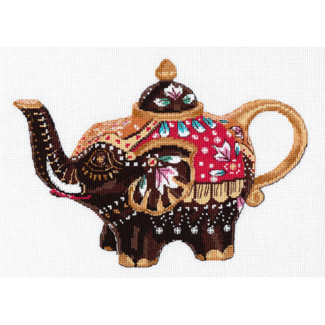  Чайный слоник Набор для вышивания Овен 1037
