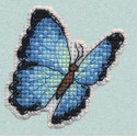 Голубая Морфо значок Набор для вышивания Овен
