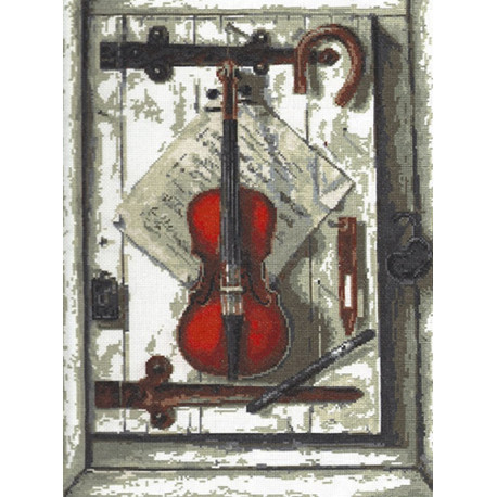 Натюрморт со скрипкой Набор для вышивания Палитра