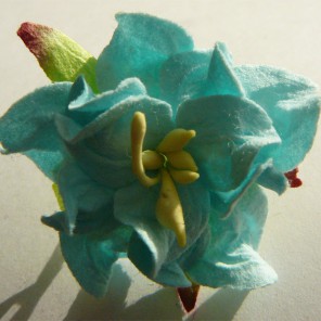1шт Голубой Цветок гардении 3,5см Цветы бумажные Украшение для скрапбукинга, кардмейкинга