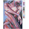 Раскладка Девушка Раскраска картина по номерам на холсте  PA164