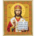 Икона Господь Вседержитель Картина из страз по номерам с рамкой Набор Чаривна Мить