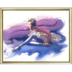 Балерина Картина из страз по номерам с рамкой Набор Чаривна Мить