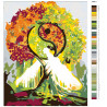 Раскладка Магическое дерево Раскраска картина по номерам на холсте KTMK-249211