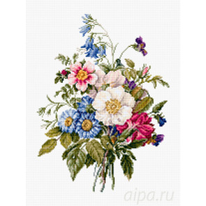  Букет летних цветов Набор для вышивания Luca-S BU4004