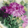 Фрагмент Тарелка с хризантемами Набор для вышивки гладью Риолис 0076РТ