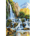 Пейзаж с водопадом Набор для вышивания Риолис