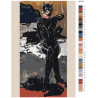 Раскладка Женщина-кошка Раскраска картина по номерам на холсте RO120