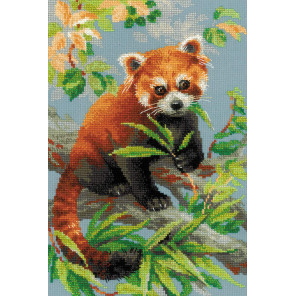 В рамке Красная панда Набор для вышивания Риолис 1627