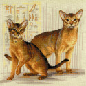 Абиссинские кошки Набор для вышивания Риолис
