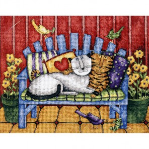 Кошки на веранде 20056 Набор для вышивания Dimensions ( Дименшенс )