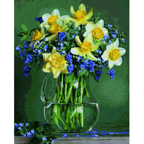 Букет весенних цветов Раскраска картина по номерам Schipper (Германия)