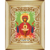 В рамке Богородица Неупиваемая Чаша Канва с рисунком для вышивки бисером Божья Коровка 0058