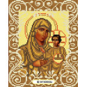 Богородица Иерусалимская Канва с рисунком для вышивки бисером Божья коровка