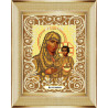 В рамке Богородица Иерусалимская Канва с рисунком для вышивки бисером Божья Коровка 0051