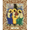 Святая Троица Канва с рисунком для вышивки бисером Божья Коровка 0047
