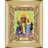 В рамке Богородица Неувядаемый цвет Канва с рисунком для вышивки бисером Божья Коровка 0042