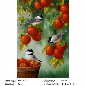  Яблоневый сад Раскраска по номерам на холсте Molly KH0316