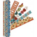 Цветы и бабочки Ленты бумажные для скрапбукинга, кардмейкинга K&Company