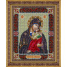 В рамке Святая Богородица Ярославская Набор для частичной вышивки бисером Паутинка Б-1094