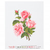 Схема и ключ Розовые розы Ткань с рисунком Матренин посад