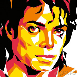 Схема Майкл Джексон Раскраска картина по номерам на холсте PA19