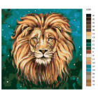 Схема Царь зверей Раскраска картина по номерам на холсте A359