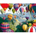 Воздушные шары Раскраска по номерам на холсте Iteso