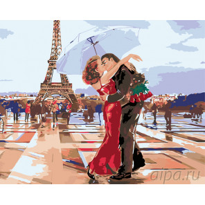  Атмосфера Парижа Раскраска по номерам на холсте Живопись по номерам ARTH-AH41