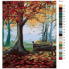 Схема Осень и тишина Раскраска по номерам на холсте Живопись по номерам RA118