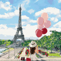 Лето в Париже Раскраска по номерам на холсте Живопись по номерам