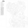 Схема Лисица-ловец снов Раскраска по номерам на холсте Живопись по номерам KTMK-77595