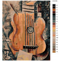Абстрактная гитара Раскраска по номерам на холсте Живопись по номерам