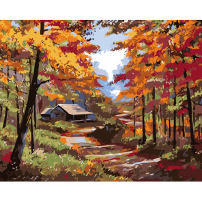  Осенняя идилия Раскраска картина по номерам на холсте KTMK-35405