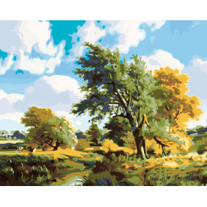  Ветренный день Раскраска картина по номерам на холсте  KTMK-86794