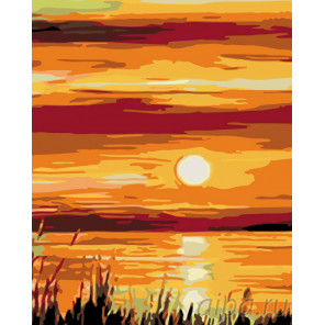  Вечернее солнышко Раскраска картина по номерам на холсте KTMK-92452-1
