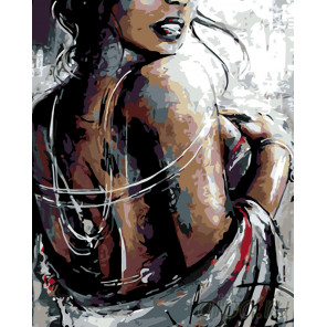 Раскладка Дама Раскраска картина по номерам на холсте KTMK-877631