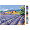 Раскладка Лавандовый пейзаж Раскраска по номерам на холсте Живопись по номерам KTMK-654181