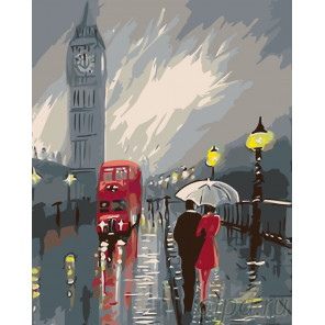  Непогода в Лондоне Раскраска по номерам на холсте Живопись по номерам RO83