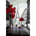 Стройность Парижа Раскраска по номерам на холсте Живопись по номерам
