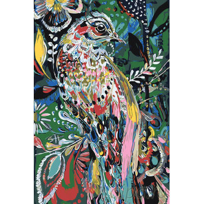  Райская птица Раскраска картина по номерам на холсте A478