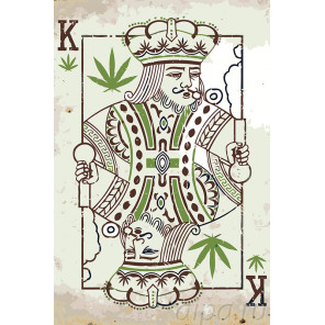 Раскладка Карточный король Раскраска по номерам на холсте Живопись по номерам Z-AB86
